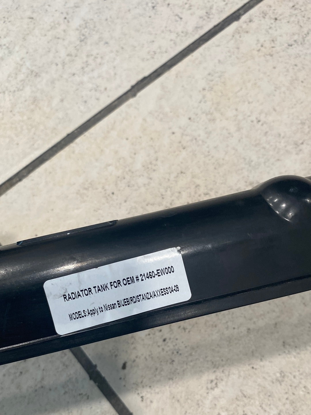 Radiator plastic tank