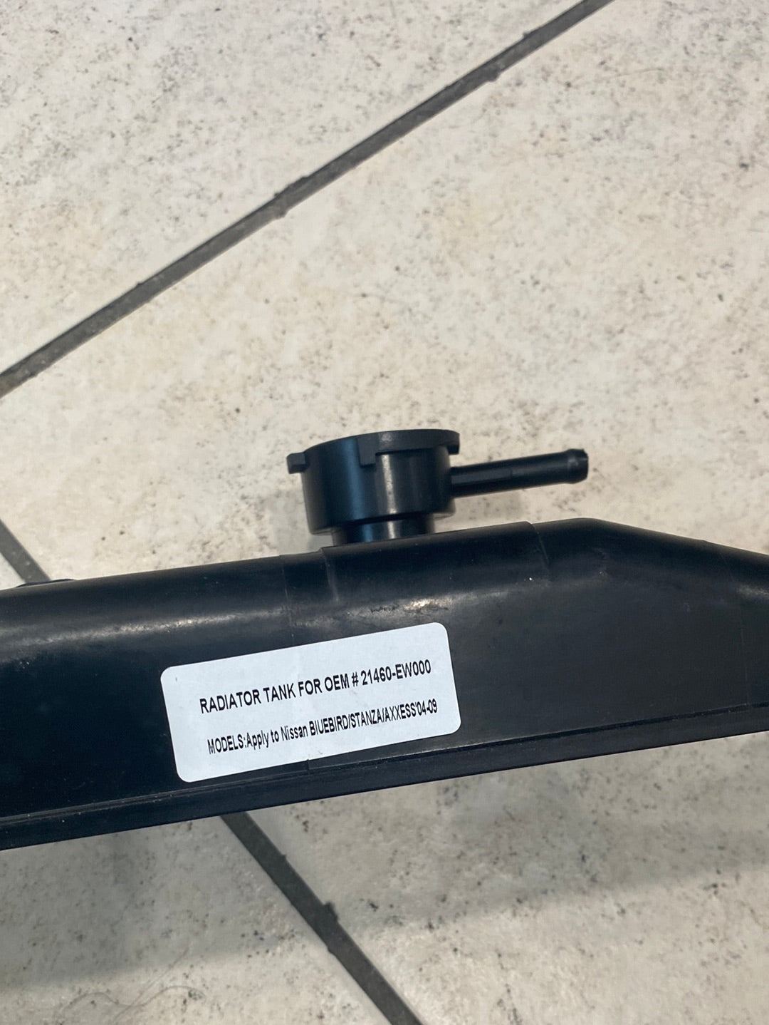 Radiator plastic tank