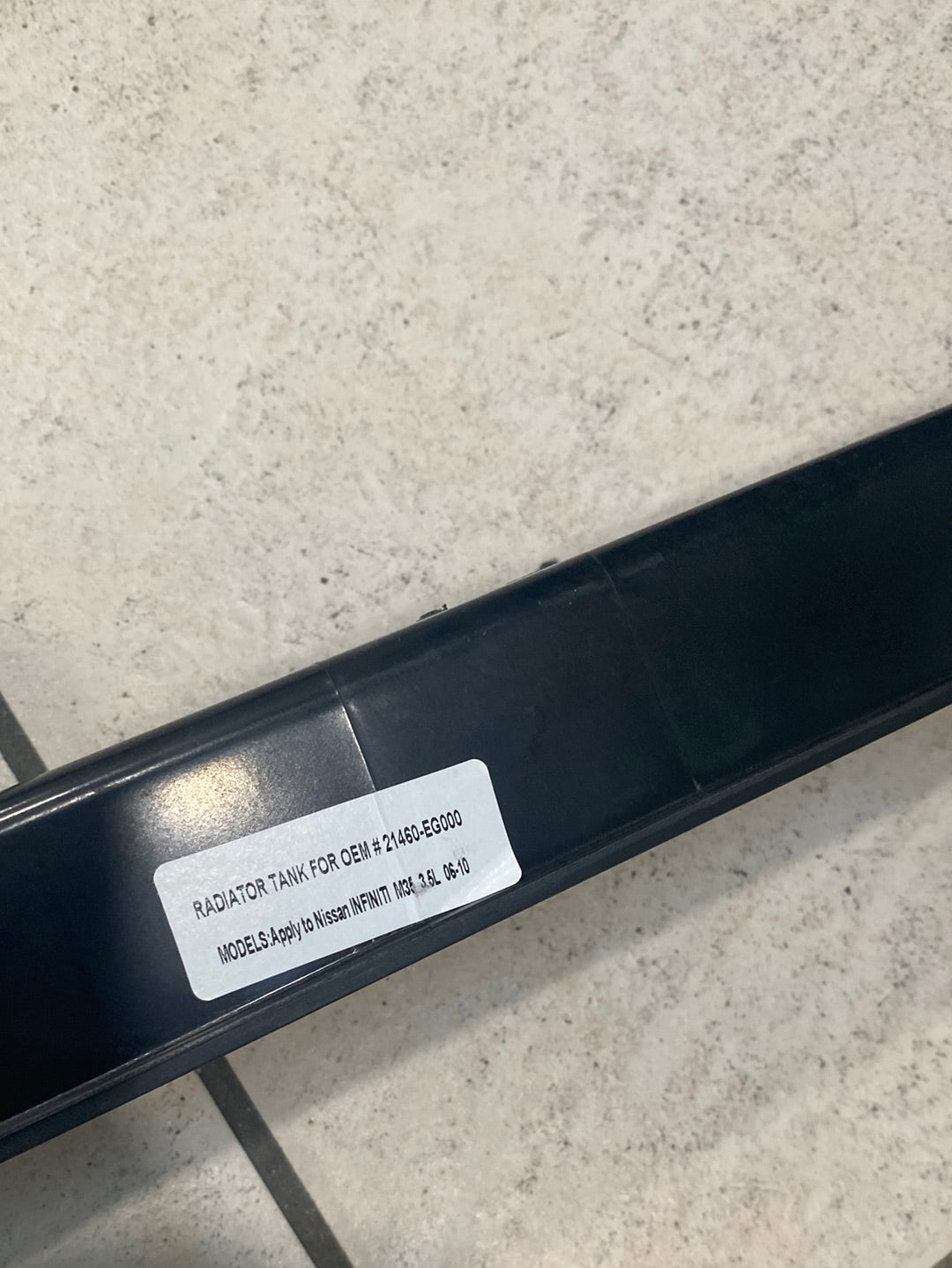 Radiator plastic tank