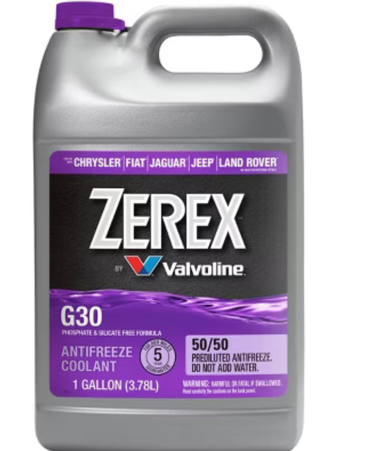 Zerex Valvoline Antifreeze  Coolant G30